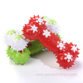 christmas color chew dog bone squeaky pet products